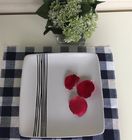OEM Weicomed Stackable White Ceramic Dinner Plates For Restaurant